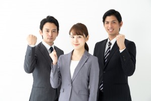 Portrait,Of,Asian,Business,Team,On,White,Background
